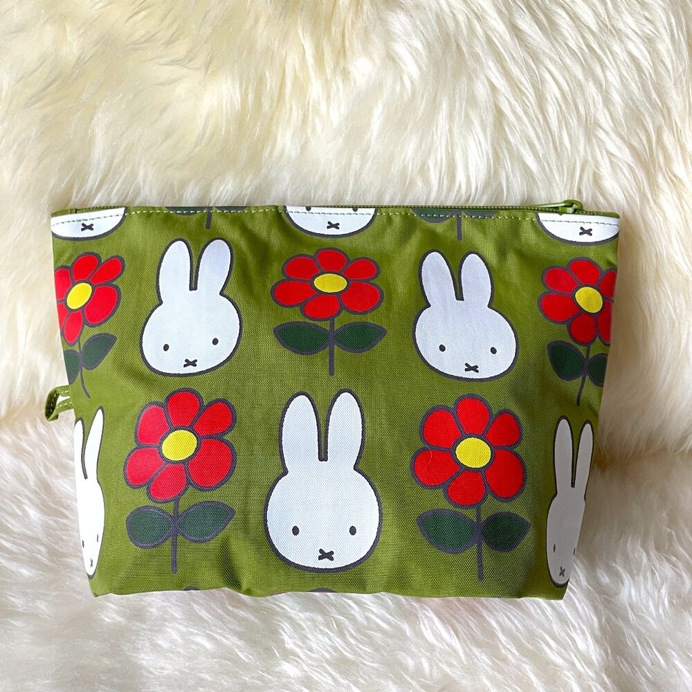 NWOT Baggu Go Pouch Medium - Miffy (Green Juice) - Picture 2 of 6